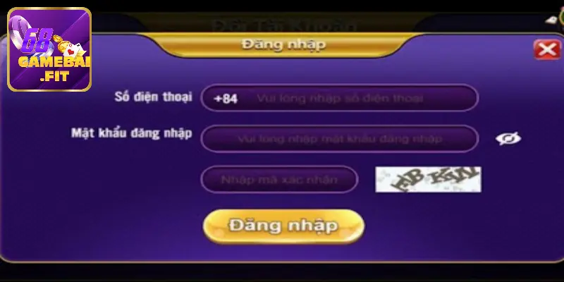 Đăng nhập 68 game bài